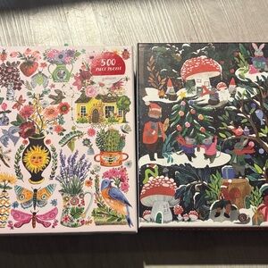 Galison (2) 500 Piece Puzzle Set